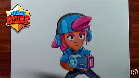 Dibujando A Shelly De Brawl Stars Speed Drawing Patrickart Youtube