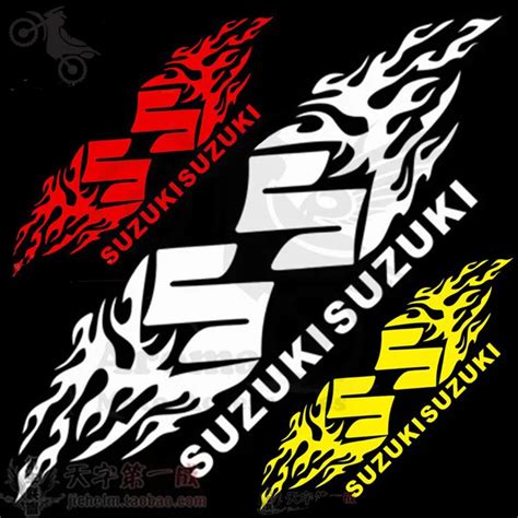 1 Pair Motorcycle Decals For Suzuki Sticker Motorbike Accessories Car