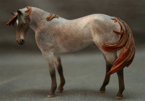 Breyer Custom Stablemate Roan Stallion By Mile High Studio Ooak