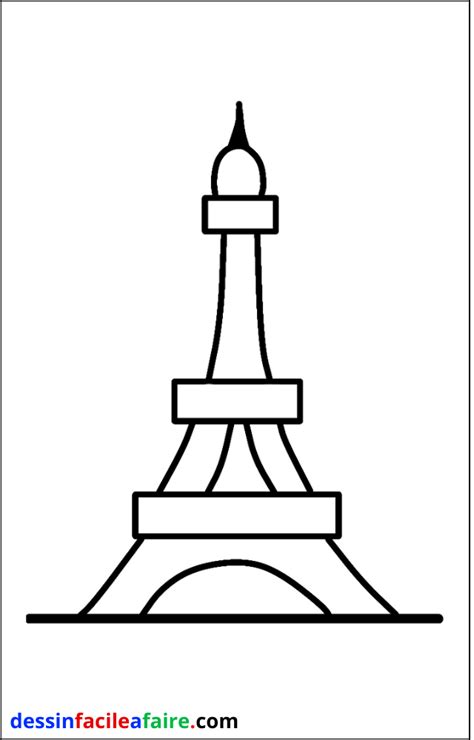 Comment Dessiner La Tour Eiffel Facilement Dessin Facile A Faire