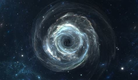 Black hole in deep space stock illustration. Illustration of astronomy ...