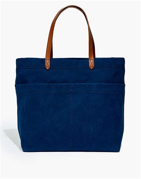 Madewell X Hedley And Bennett Leather Strap Canvas Tote Madewell