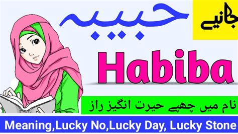 Habiba Name Meaning In Urdu Hindi Girl Name حبیبہ Urdusy YouTube