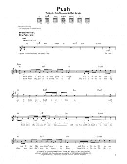 Push Easy Guitar Print Sheet Music Now