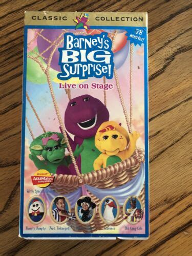 Barneys Big Surprise Rare 1998 Release Vhs Classic Collection 45986020239 Ebay