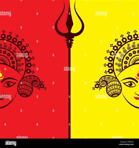 Illustration Of Navratri Utsav Greeting Card Stock Vector Image Art