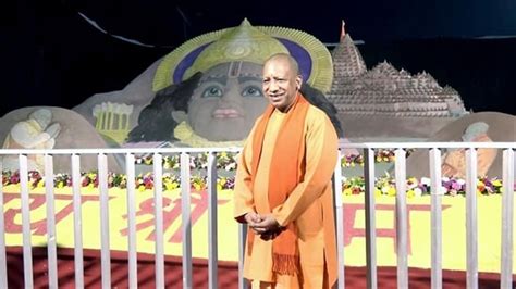 Up Cm Yogi Greets Saints Religious Leaders In Ayodhya Ahead Of Pran