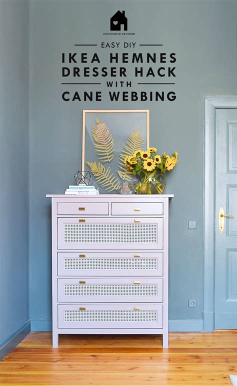 Hemnes Dresser With Cane Webbing Easy Ikea Hack