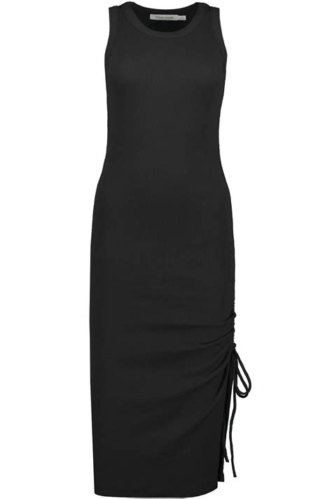 Bora Bora Black Ribbed Midi Dress Shopperboard