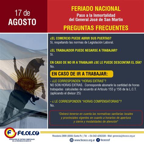 Feriado 17 De Agosto - Sobre el feriado del 17 de agosto - CICA