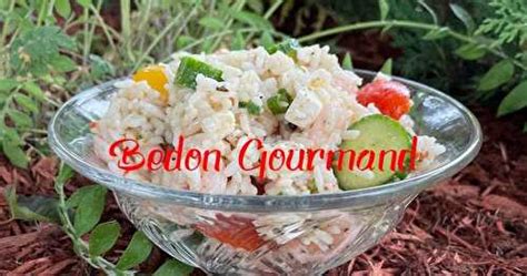 Salade de riz à la grecque de Bedon Gourmand et ses recettes de cuisine