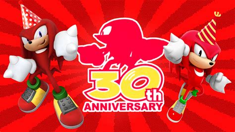 Happy 30th Anniversary Knuckles By Parexgamer On Deviantart