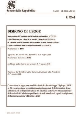 DISEGNO DI LEGGE Senato