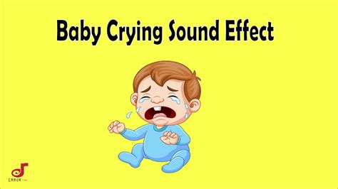 Baby Crying Sound Effect - YouTube