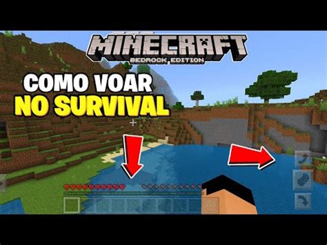 Como Voar No Modo Sobreviv Ncia No Mcpe Youtube