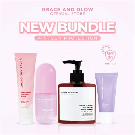 Jual Grace And Glow In Sun Protection Body Care Set Paket Perawatan