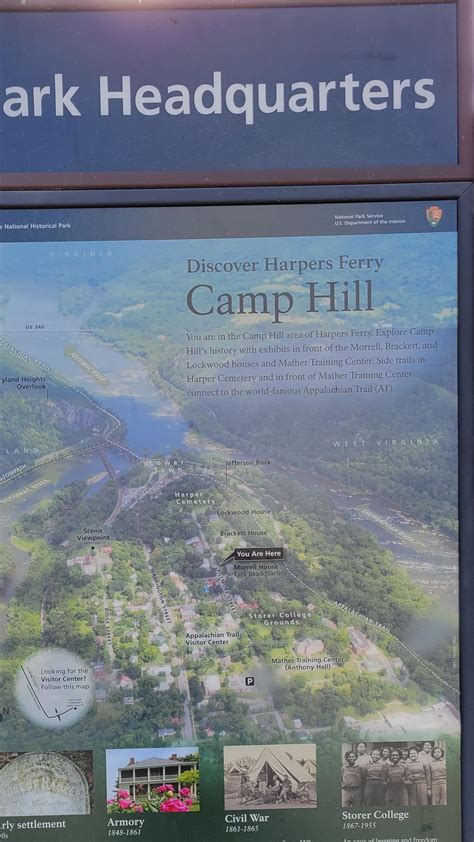 Information Panel Discover Harpers Ferry Camp Hill Kiosk U S