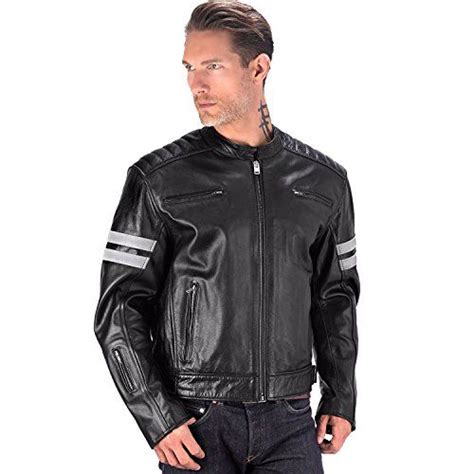 Viking Cycle Bloodaxe Leather Motorcycle Jacket For Men Motoflavour