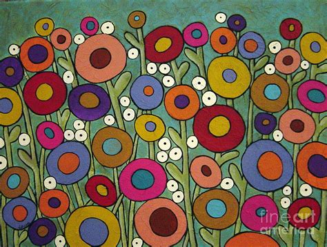 Abstract Garden Painting By Karla Gerard Pixels