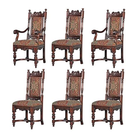 Design Toscano S6 Classic Edwardian Dining Chairs