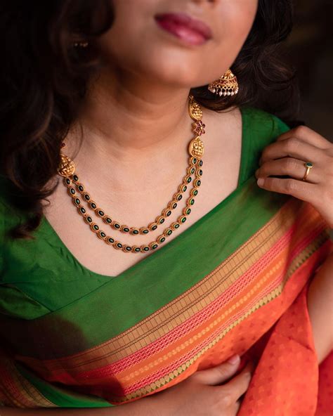 Delightful Layered Necklace From Prade Jewels South India Jewels