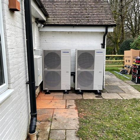 12kW Twin Samsung Air Source Heat Pump Woodhouse Environmental Services