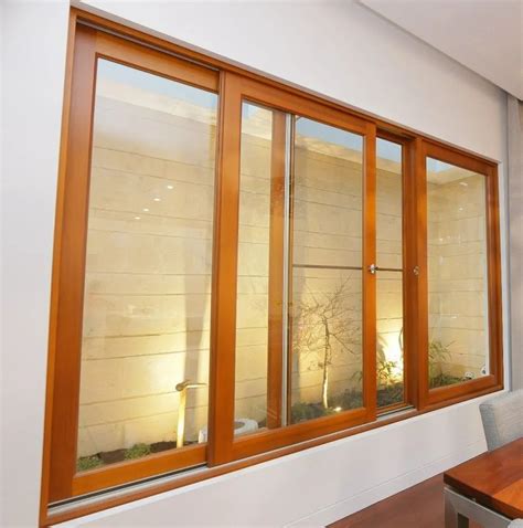 Powder Coated Sliding Aluminium Frame Glass Window For Home Modern At