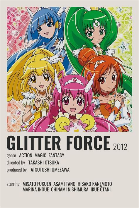 glitter force poster | Magical girl anime, Anime films, Glitter force