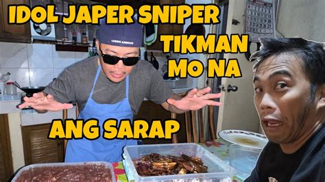 IDOL JAPER SNIPER LUTO NA ANG BINAGOONGANG LECHON KAWALI AT DINUGUANG