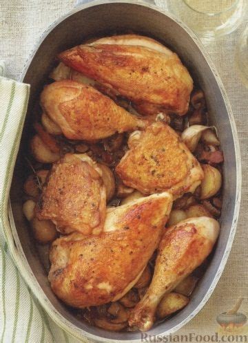 Рецепт: Курица, жаренная с овощами на RussianFood.com