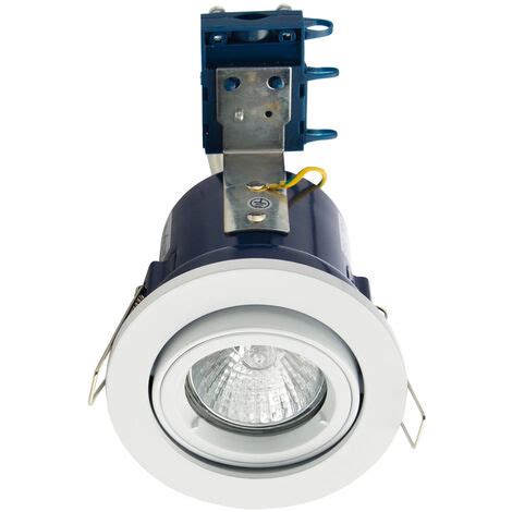 Litecraft Recessed Downlight Fire Rated IP20 Tiltable Spotlight White