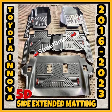 TOYOTA INNOVA 2016 2023 5D EXTENDED SIDE DEEP DISH MATTING Shopee