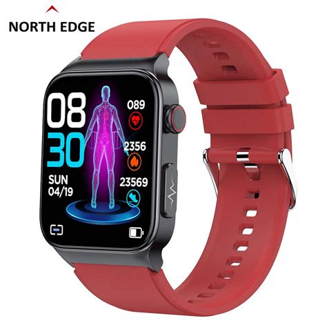 NORTH EDGE E500 Smart Watch Blood Sugar ECG PPG Dual ECG Detection GLU