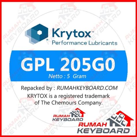 LUBE KRYTOX GPL 205G0 GPL 205G0 SWITCH LUBE Rumah Keyboard