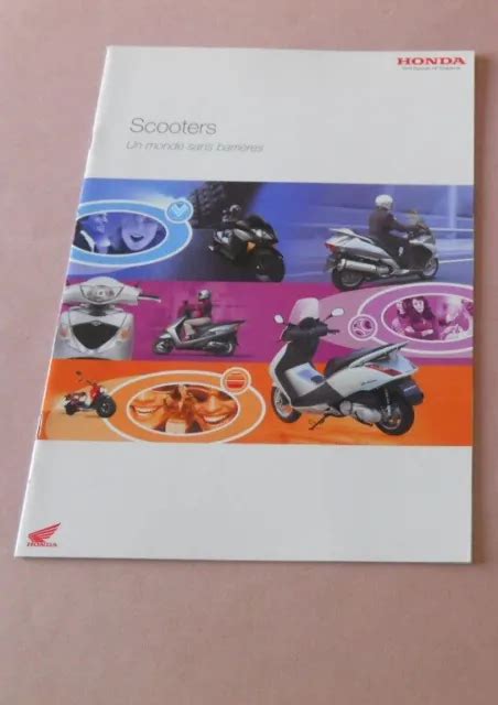 HONDA MOTO SCOOTERS brochure catalogue prospectus documentation édition