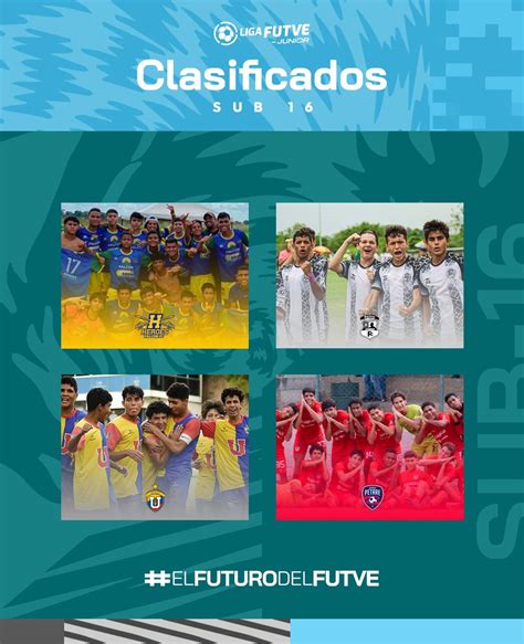 Liga Futve Junior On Twitter Ellos Son Los Cuatro Mejores Equipos