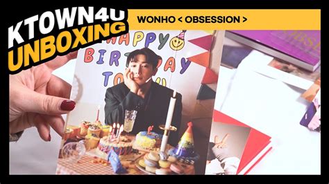 UNBOXING WONHO SINGLE ALBUM Vol 1 OBSESSION 원호 옵세션 언박싱 Ktown4u