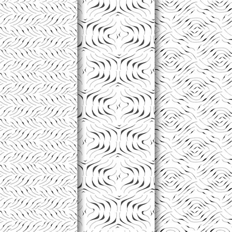 vector engraving hand drawn pattern set