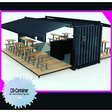 Jual Booth Container Cafe Container Kedai Semi Container Custom