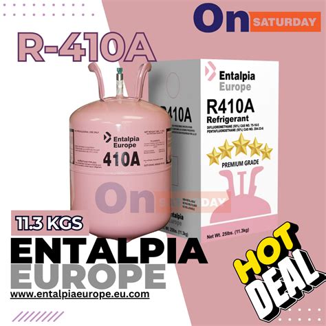 น้ำยาแอร์ R 410a Entalpia 113kg ไม่รวมนนถัง ออกใบกำกับภาษีได้ มาตรฐาน