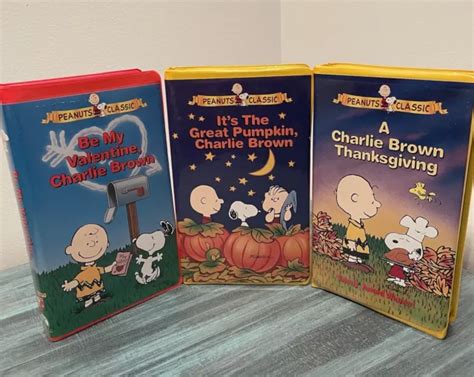 Charlie Brown Peanuts Classic Vhs 3 Lot 1999 Picclick Ca