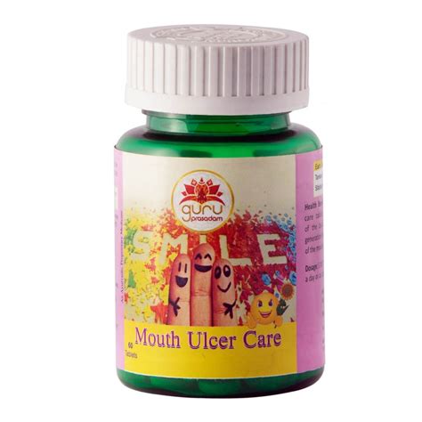 Mouth Ulcer Care Tablets Guruprasadam Ayurvedic Herbal Products