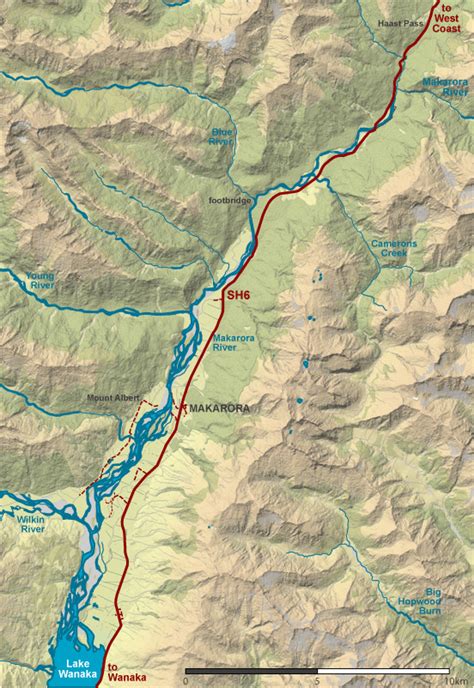 Makarora River Map | NZ Fishing