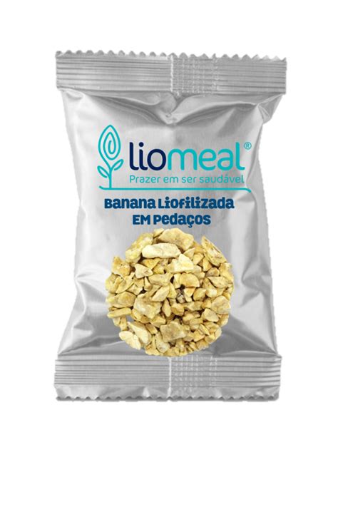 Banana Liofilizada em Pedaços 100g LIOMEAL Prazer em ser saudável