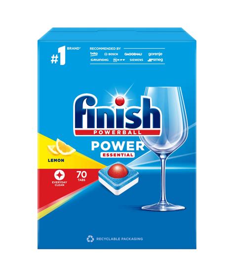 Finish Power Essential Tabletki Do Zmywarek Kostki 70 Szt Lemon Cytrynowe