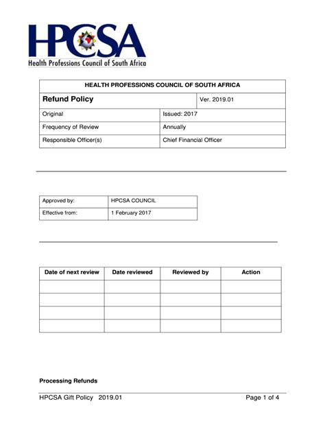 Fillable Online Hpcsa Council Fax Email Print Pdffiller