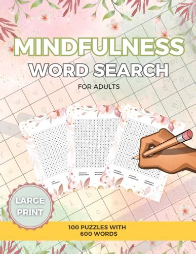 Mindfulness Word Search For Adults Calming And Inspirational Word Search For Adults To Relax