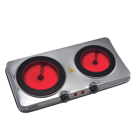 Courant Burner In Ceramic Glass Hot Plate MCEB ST The Home Depot