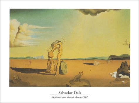 Vault W Artwork Naked Women In Desert On Paper by Salvador Dali Print