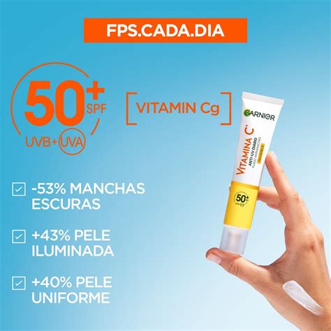 Garnier SkinActive Vitamina C Fluido Antimanchas Invisível 40ml